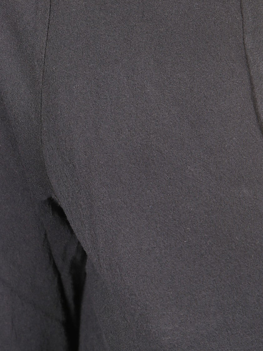 James Perse Deep V-Neck Long-Sleeve Top With Lightweight Fabric