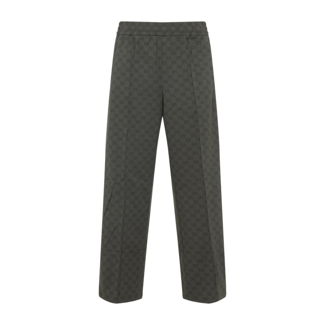 Gucci Straight-Leg Trousers In Subtle Checkered Pattern