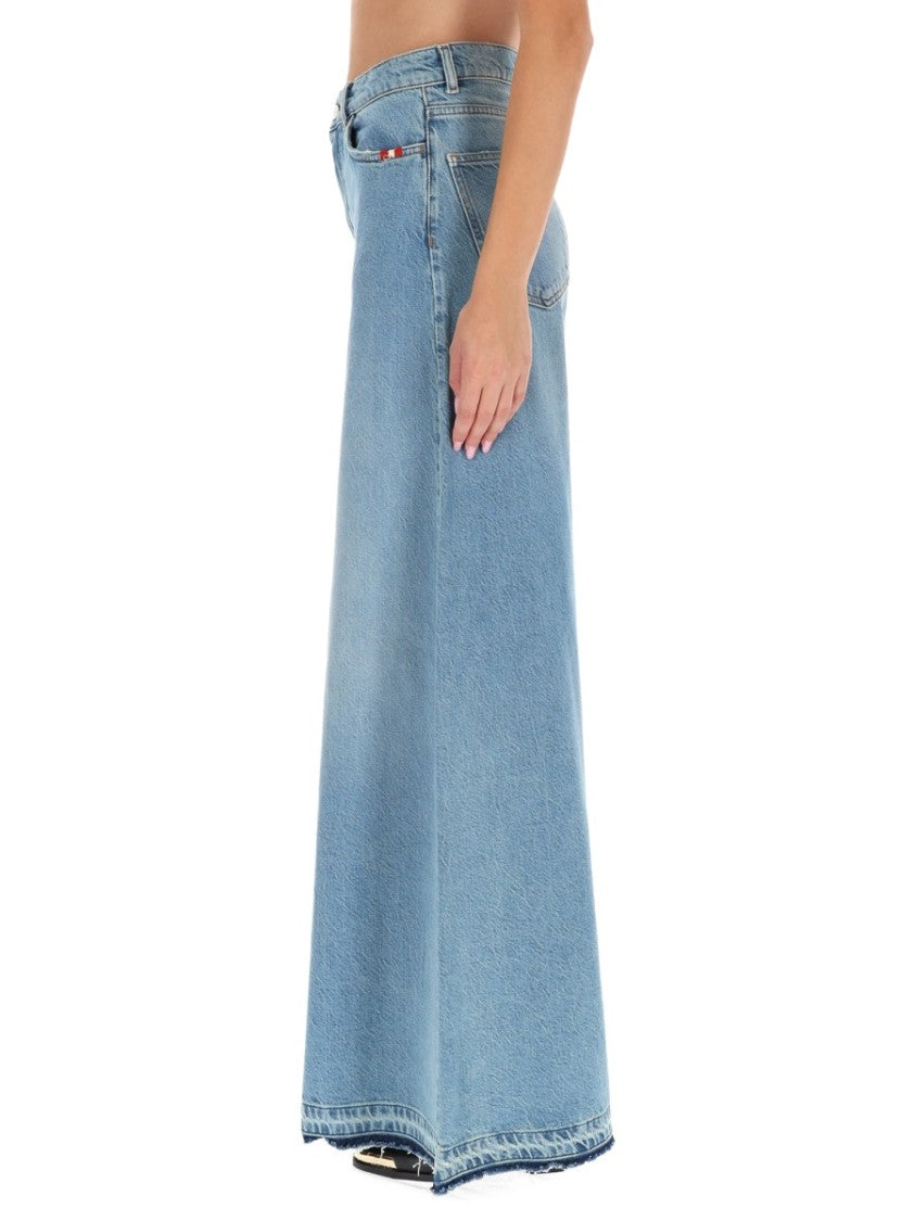 Amish Colette Rinse Wide-Leg Light Jeans
