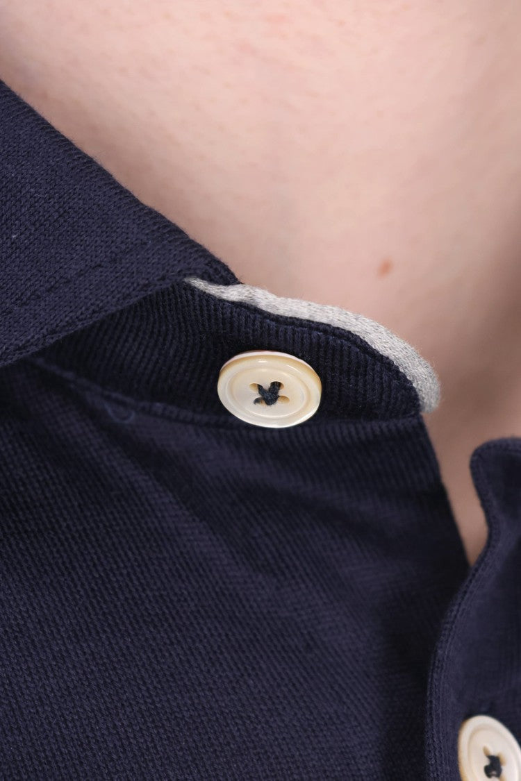 Eleventy Blue Cotton Jersey Casual Shirt