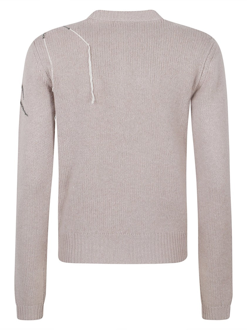 Fabiana Filippi Platinum Wool-Blend Strass Knit Cardigan