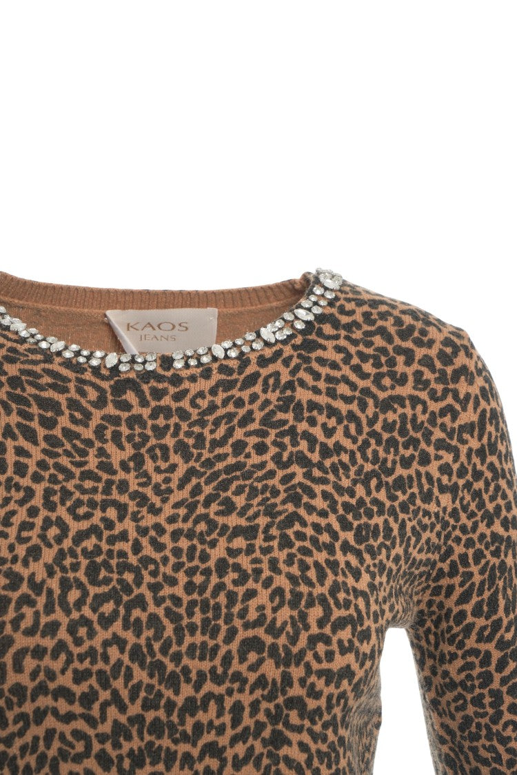 Kaos Animal Print Sweater