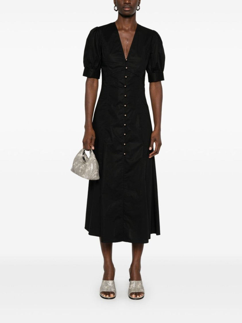 Twin-Set Midi Dress With Front Button Fastening