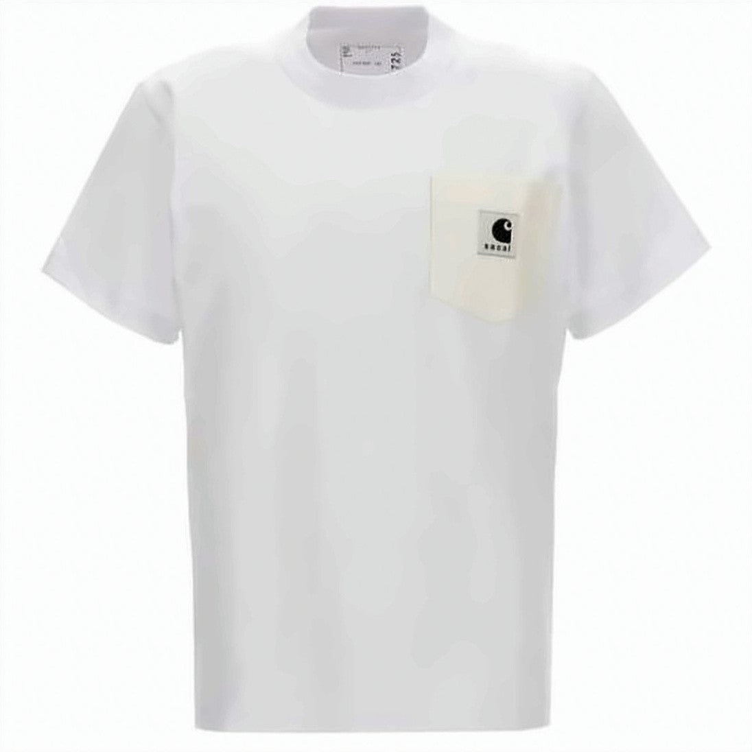 Sacai Minimalist White Short-Sleeve T-Shirt With Logo Patch