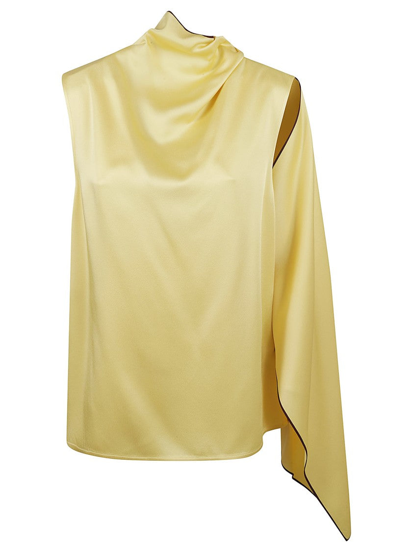Stella Mccartney Fitted Camomilla Top With Draped Neckline