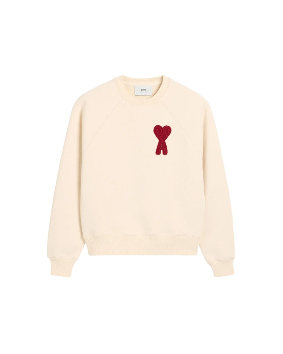 Ami Paris Crewneck Sweatshirt With Distinctive Heart Logo