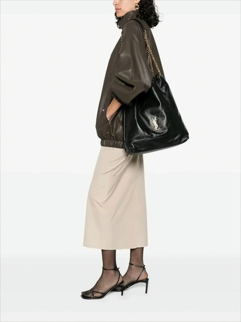 Saint Laurent Slouchy Nappa Leather Shoulder Bag