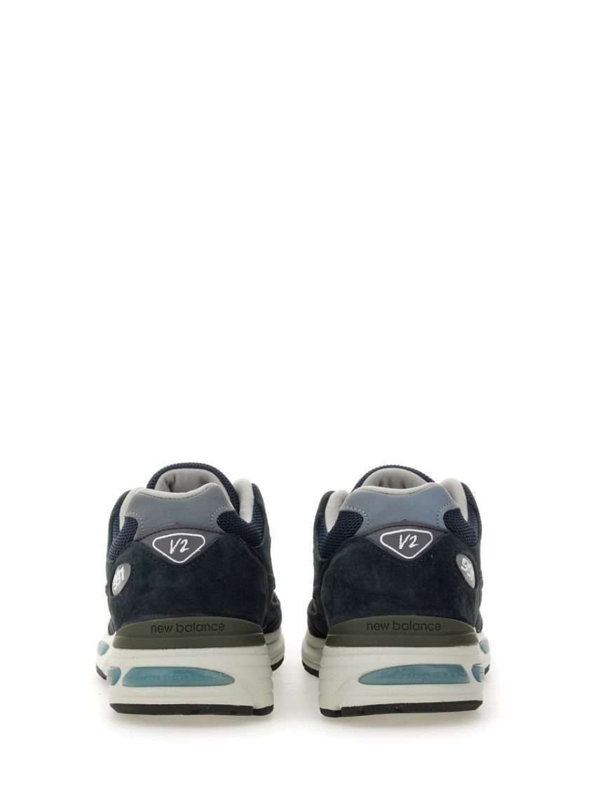 New Balance Leather And Suede Sneakers With Cushioned Sole