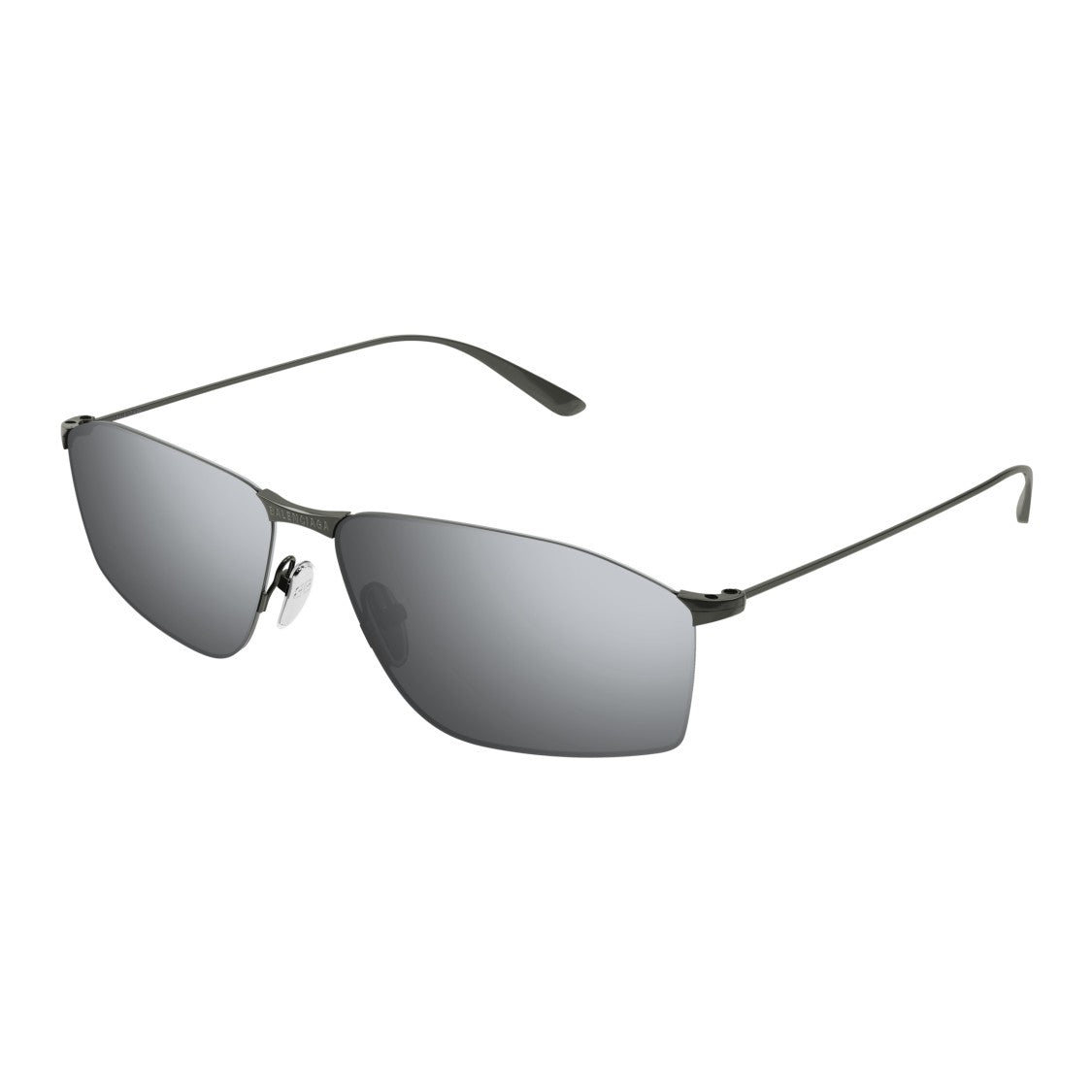Balenciaga Bb0413s Rectangular Grey-Tinted Sunglasses