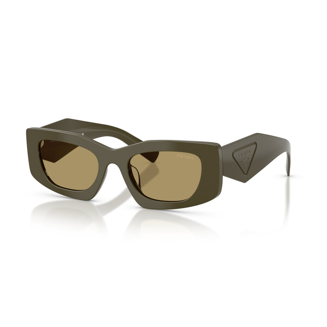 Prada 0Pr D03sd Rectangular Olive Sunglasses