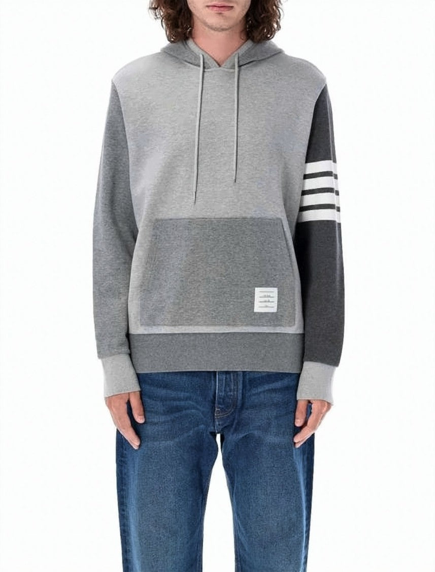 Thom Browne Two-Tone Grey Hoodie