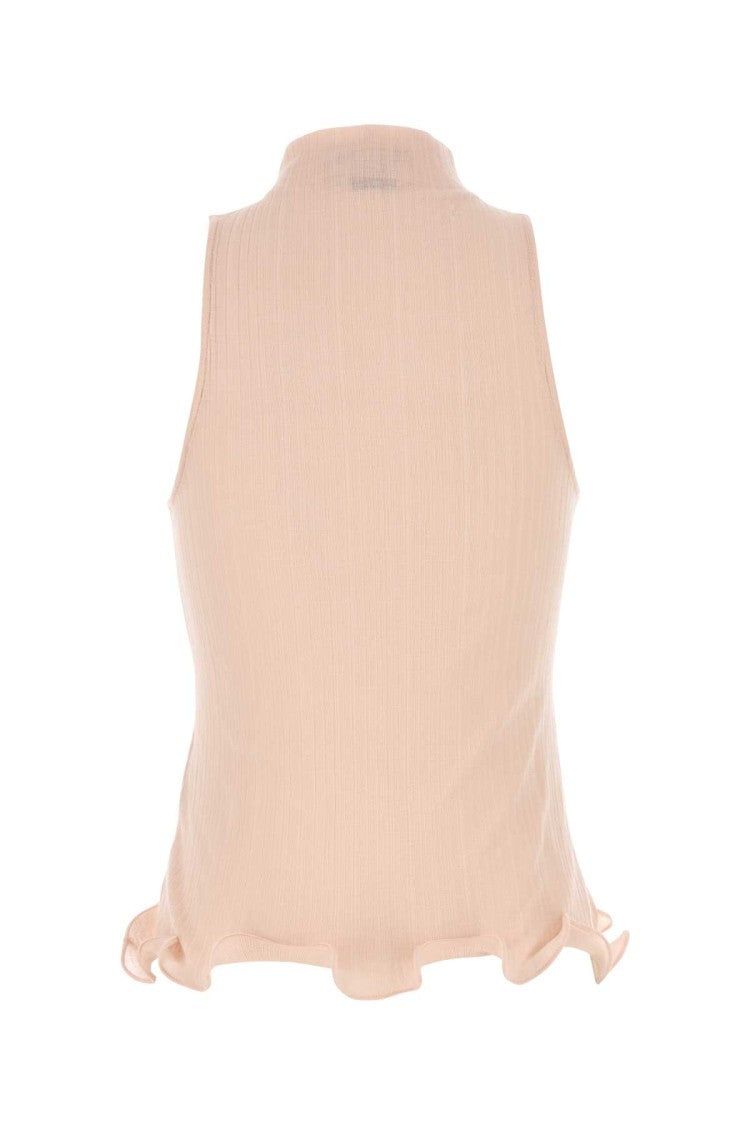 Fendi Light Pink Cotton Tank Top