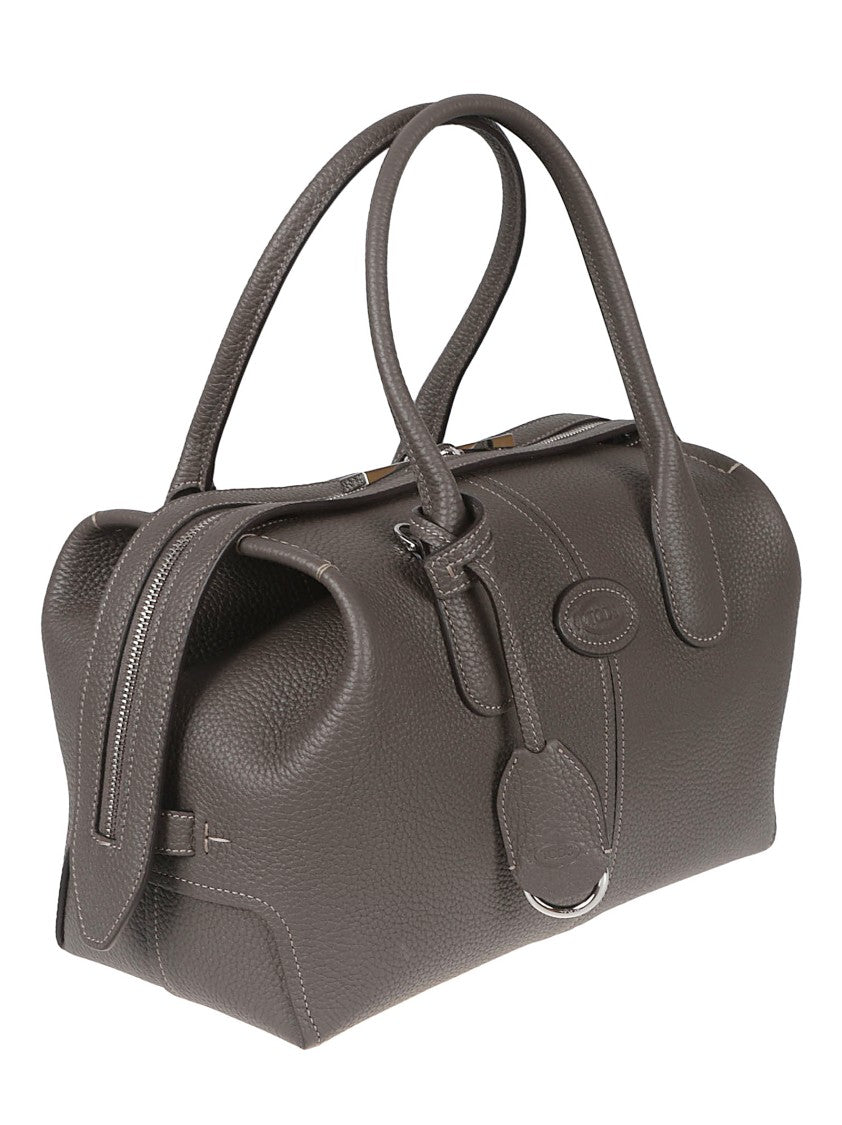 Tod's Brown Textured Leather Convertible Tote Bag