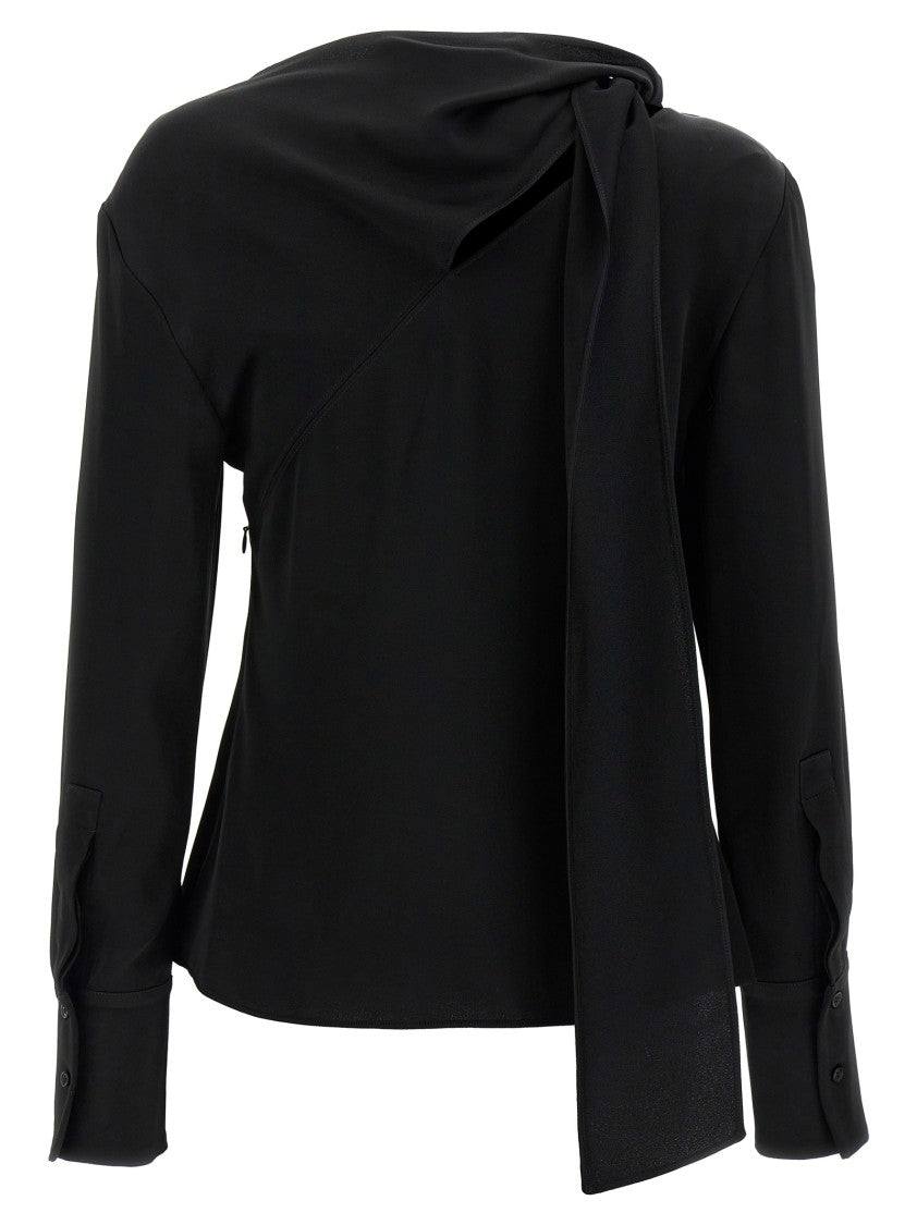 Givenchy Viscose Blend Blouse With Adjustable Sash