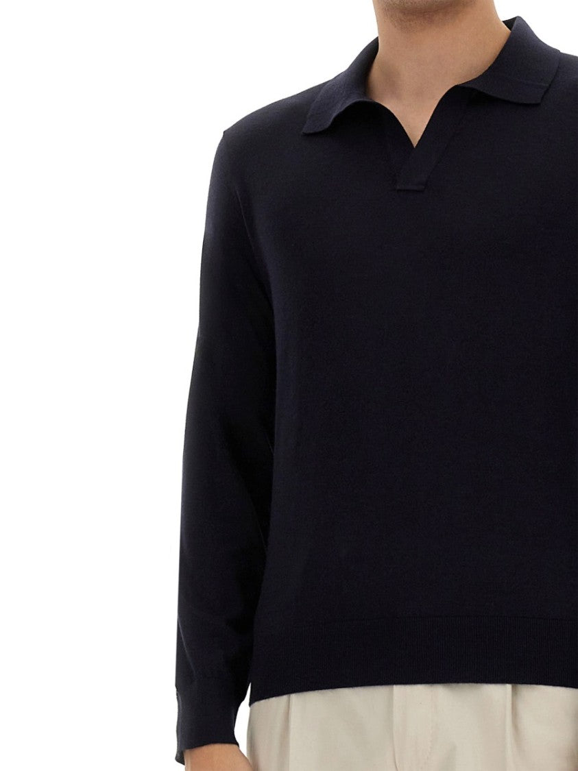 Zegna Cashmere And Silk Polo Shirt