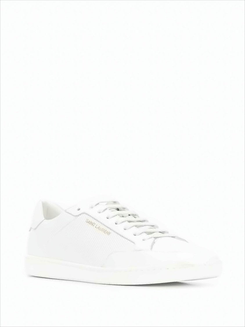 Saint Laurent Perforated Calf Leather Low-Top Sneakers