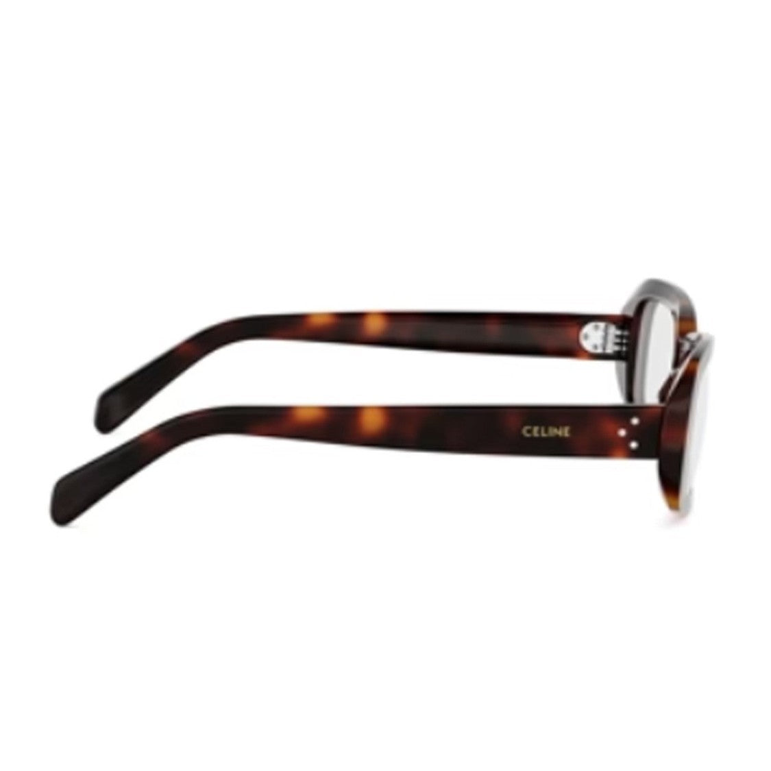 Celine Havana Three Dots Acetate Rectangular Sunglasses