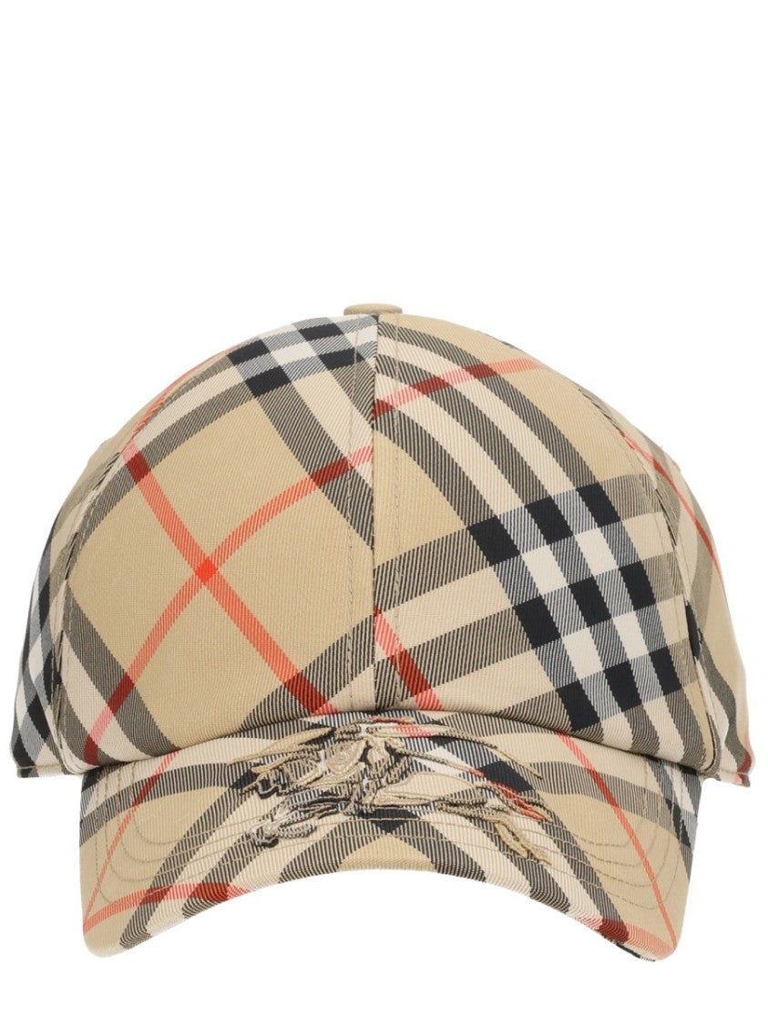 Burberry Check Polyester Adjustable Baseball Hat