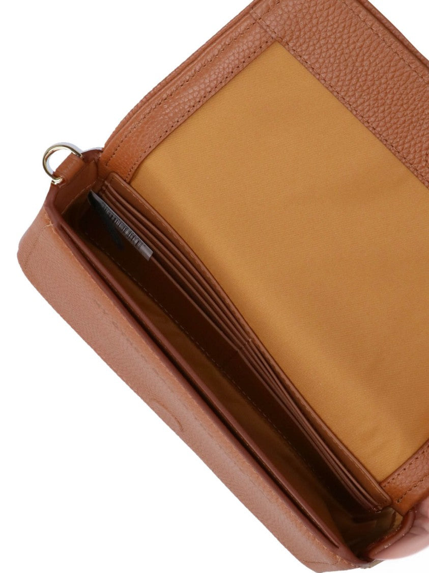 Marc Jacobs Brown The Leather Hammered Shoulder Bag