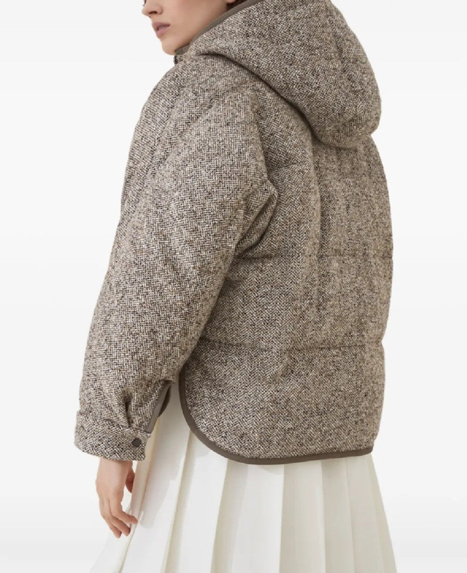 Brunello Cucinelli Mid-Length Reversible Down Jacket