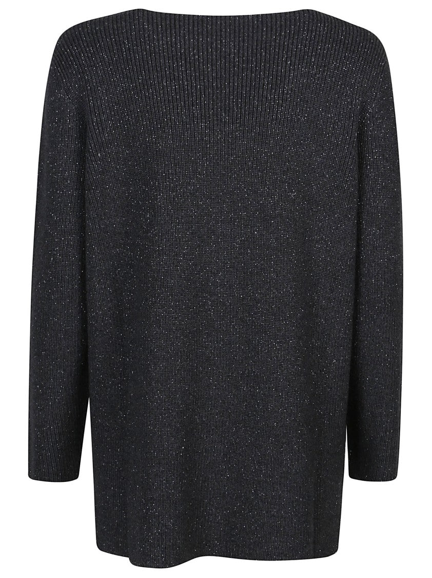 Fabiana Filippi Ribbed Virgin Wool Blend Sweater