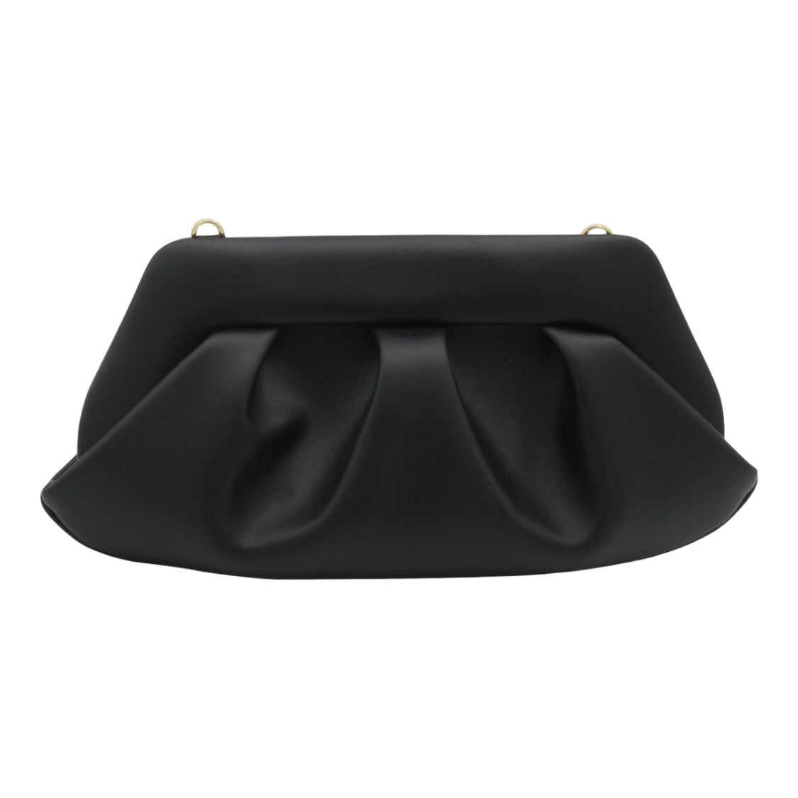Themoirè Structured Black Bag With Minimalist Design
