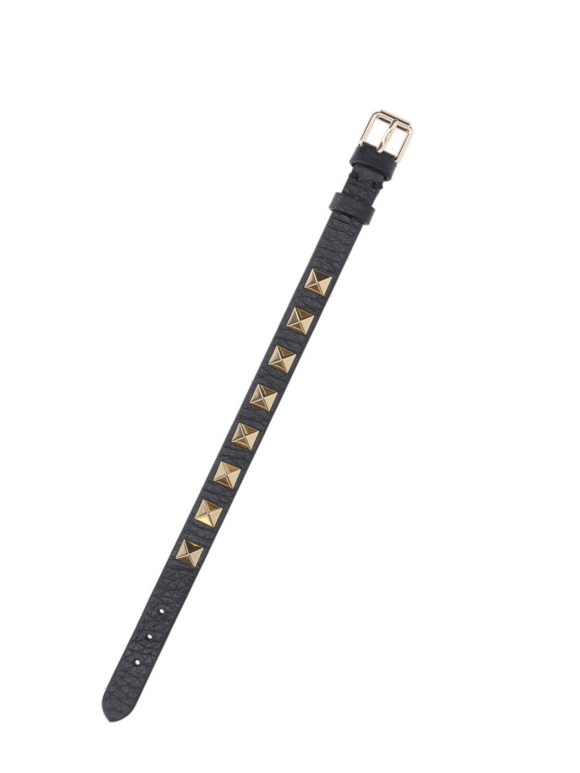 Valentino Garavani Black "Rockstud" Bracelet