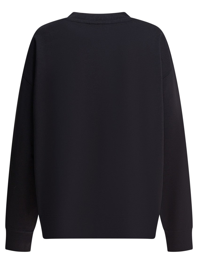 Ganni "Bear" Embellished Crewneck Sweatshirt