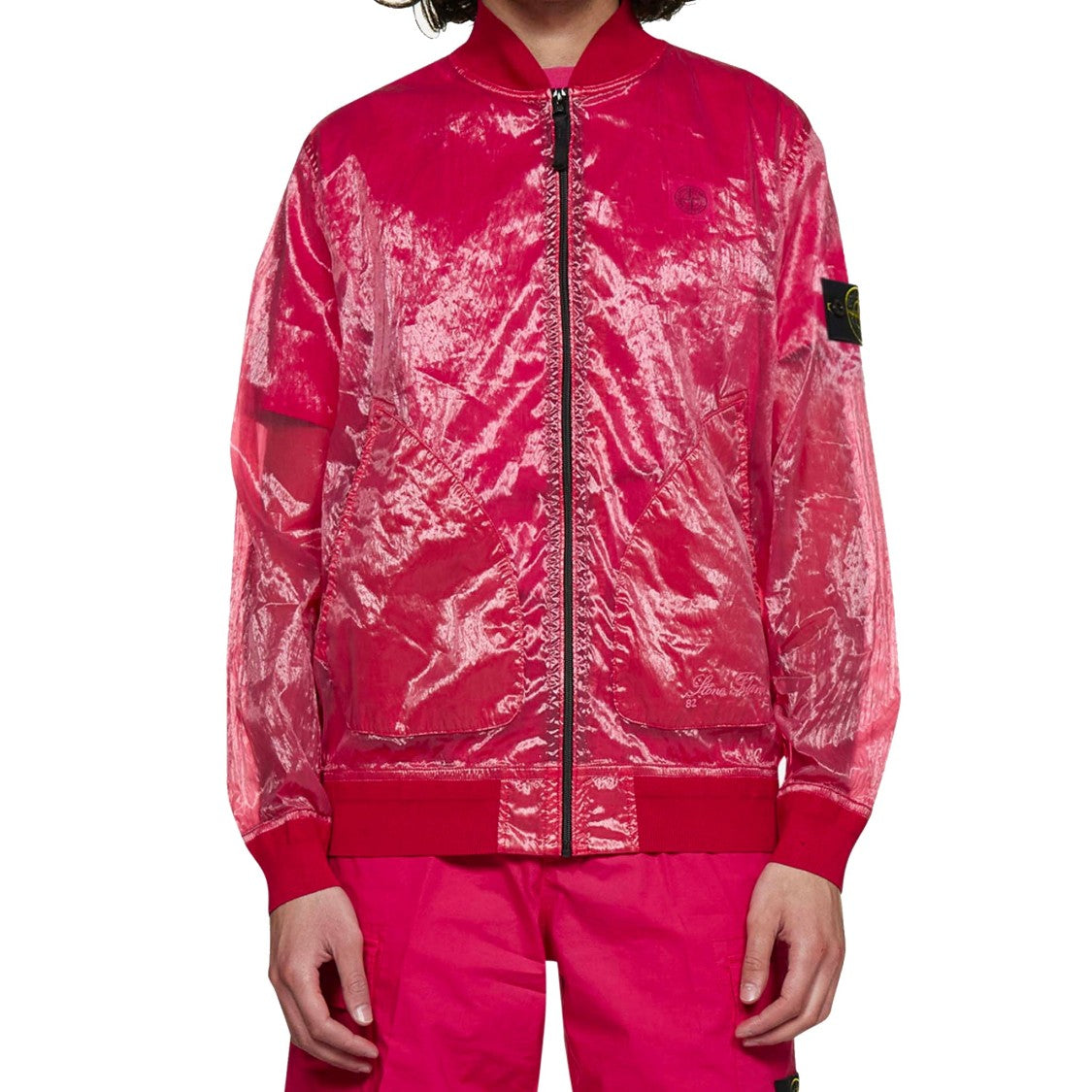 Stone Island Pink Bomber Jacket