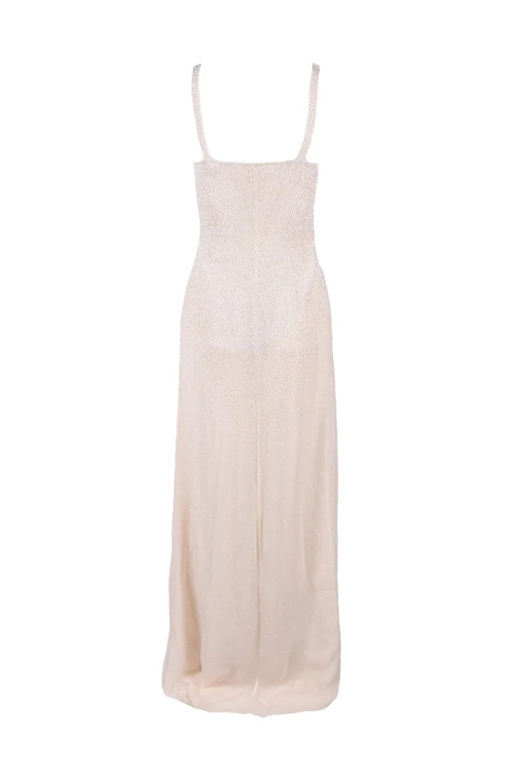 Red Carpet E. Franchi Women's Dress White Beaded