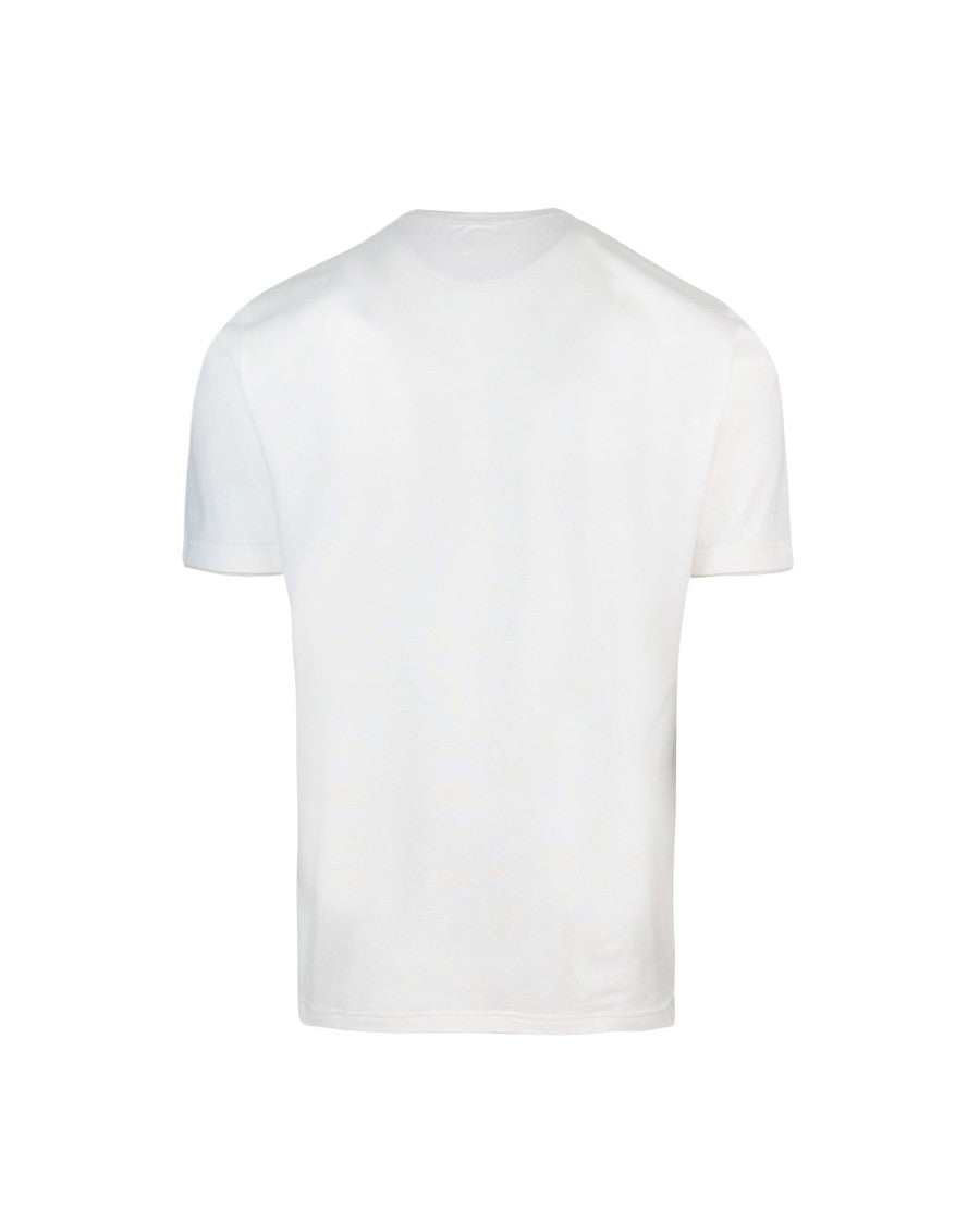 Eleventy White Crewneck T-Shirt
