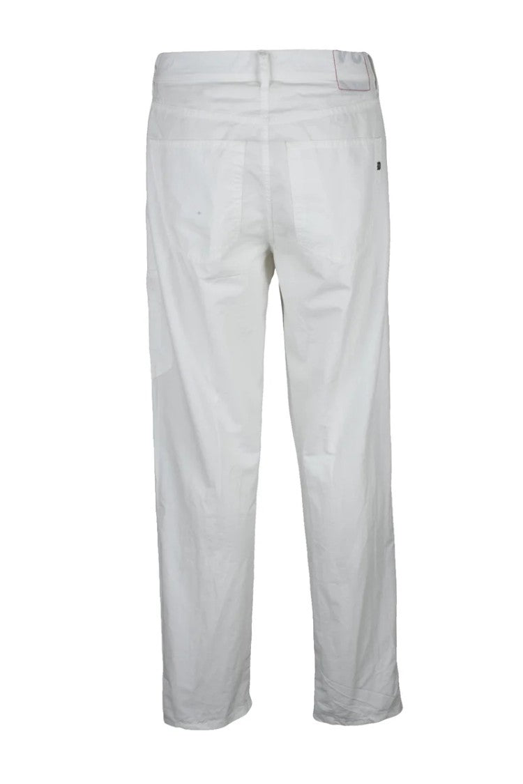 Dondup Pants Cotton/Silk - White
