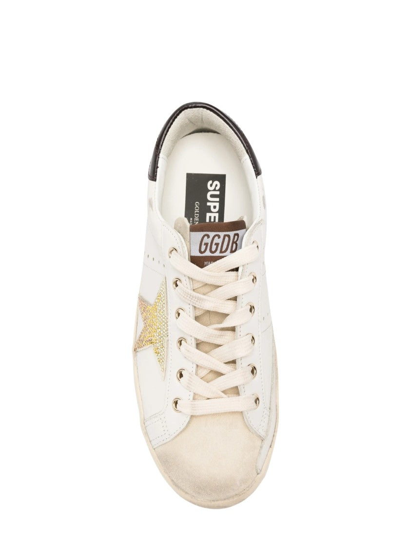 Golden Goose White Leather Superstar Sneakers