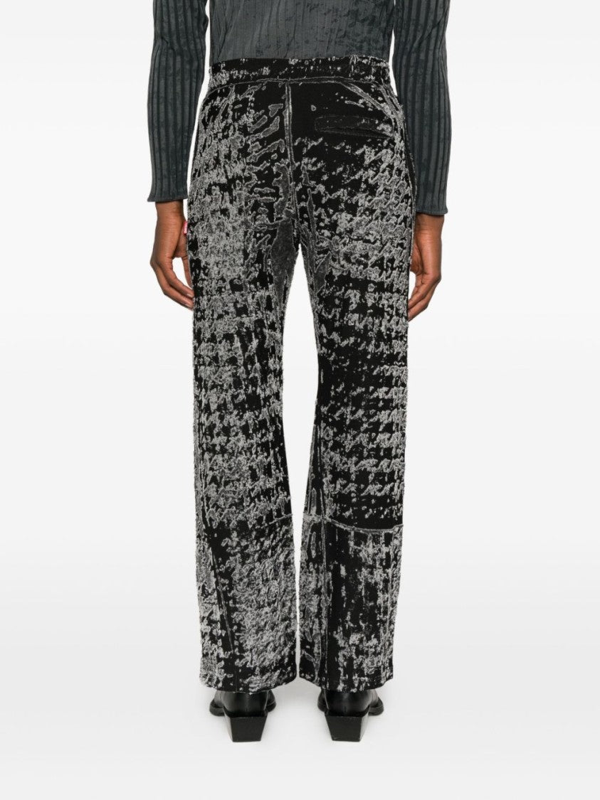 Diesel Panelled Black Trousers
