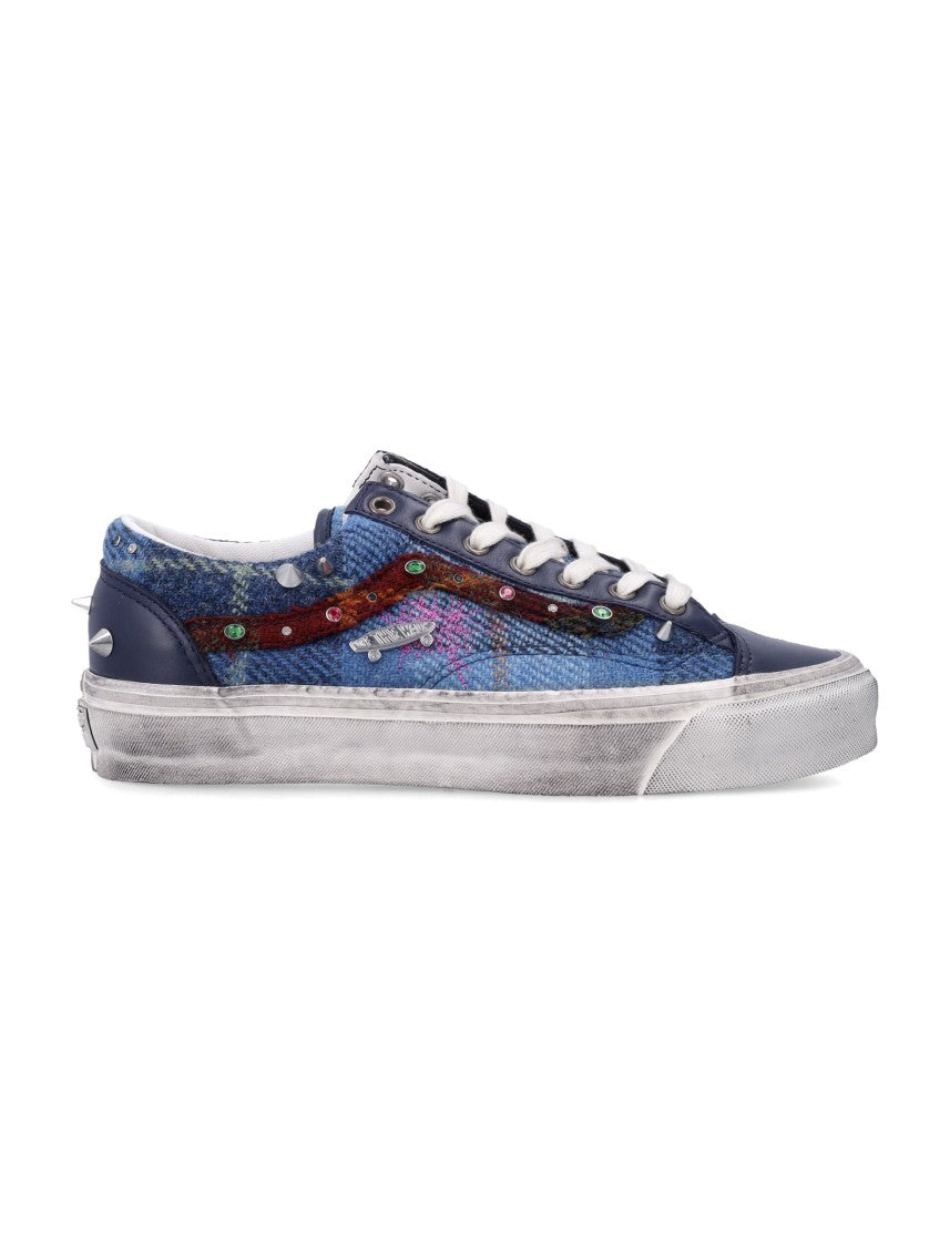 Vans X Otw Blue Lx Old Skool 36 Harris Tweed Low-Top Sneakers