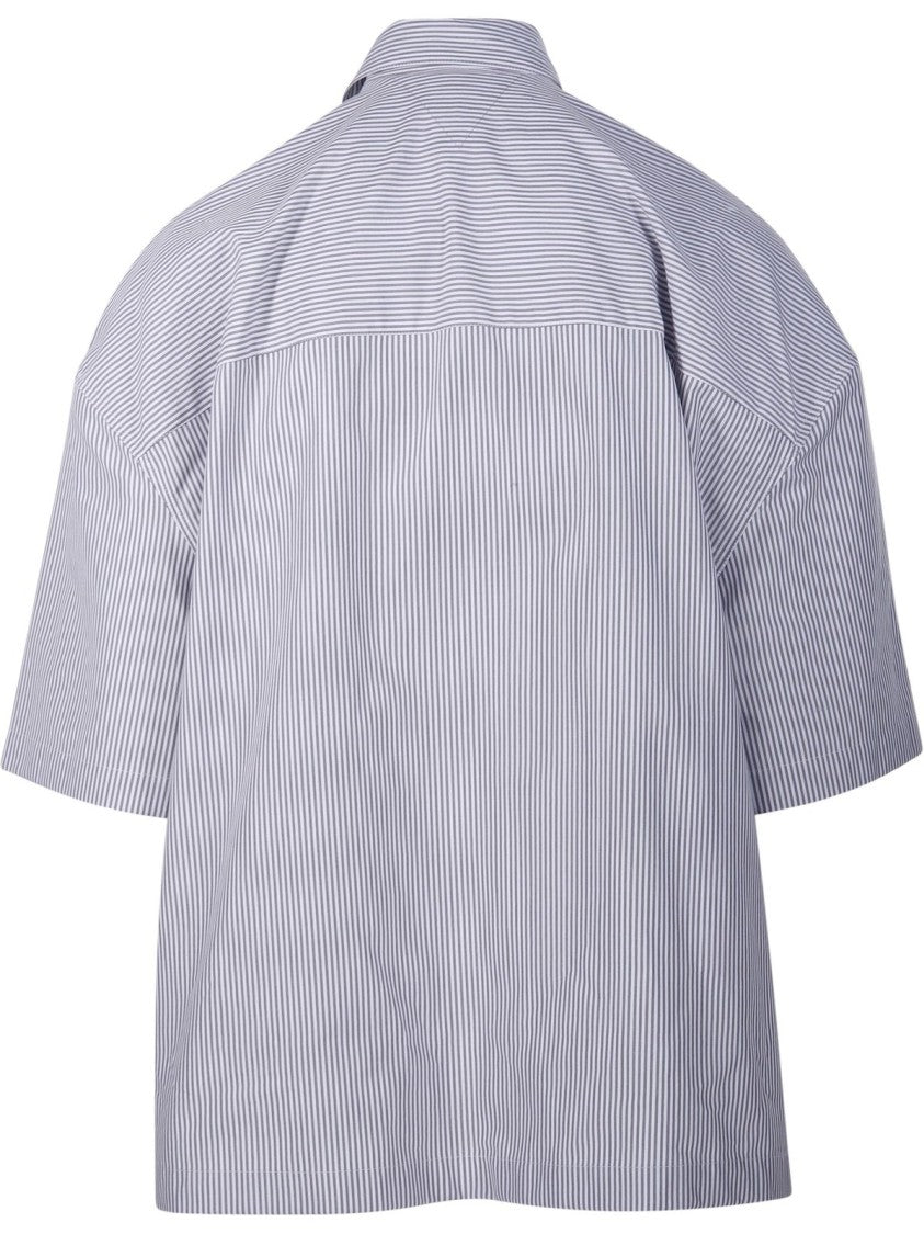 Bottega Veneta Tailored Grey Shirt With Classic Collar