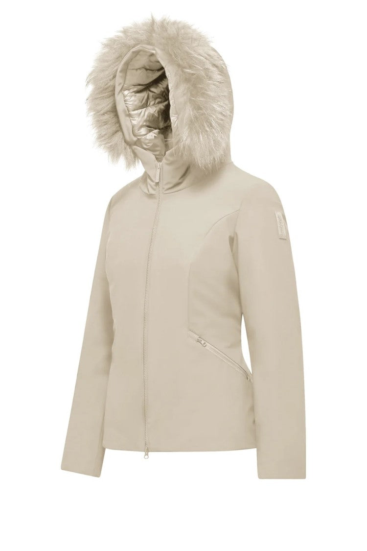 Bomboogie Slim-Fit Beige Coat