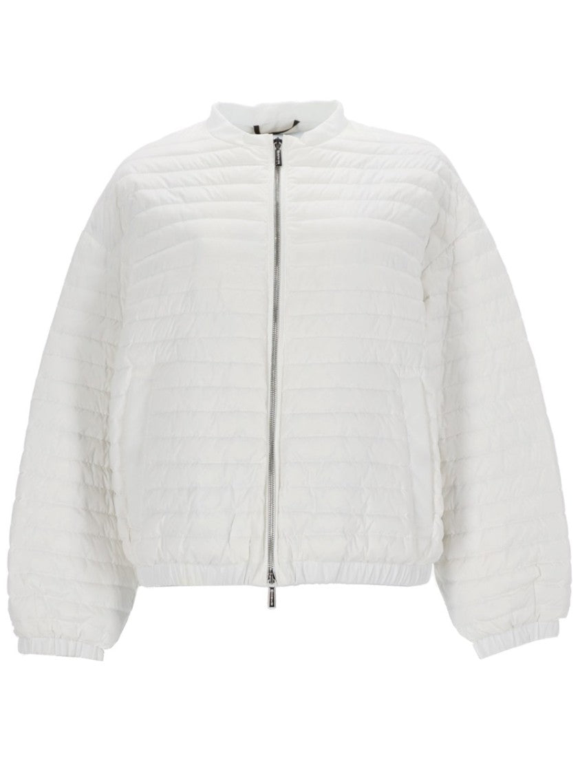 Moorer Neutral Elvira-S3 Quilted Lightweight Jacket