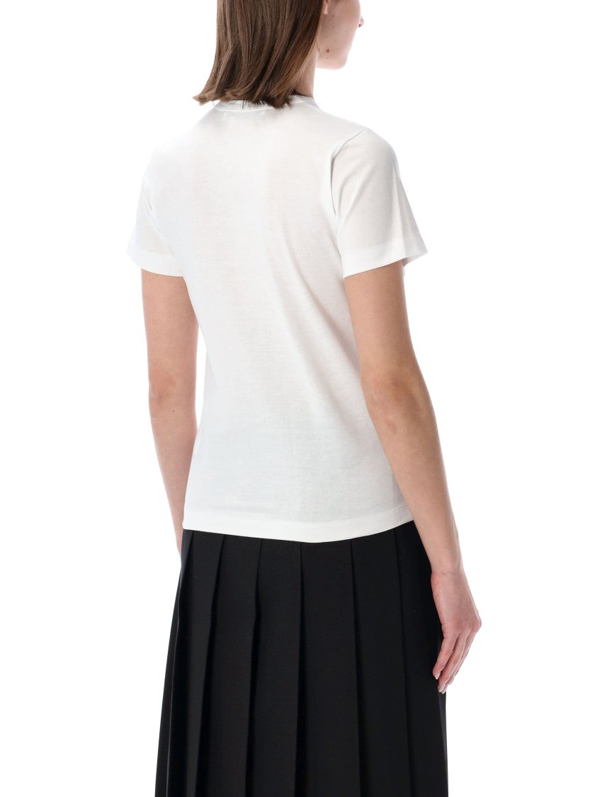 Comme Des Garçons Tone On Tone Bow Cotton Tee