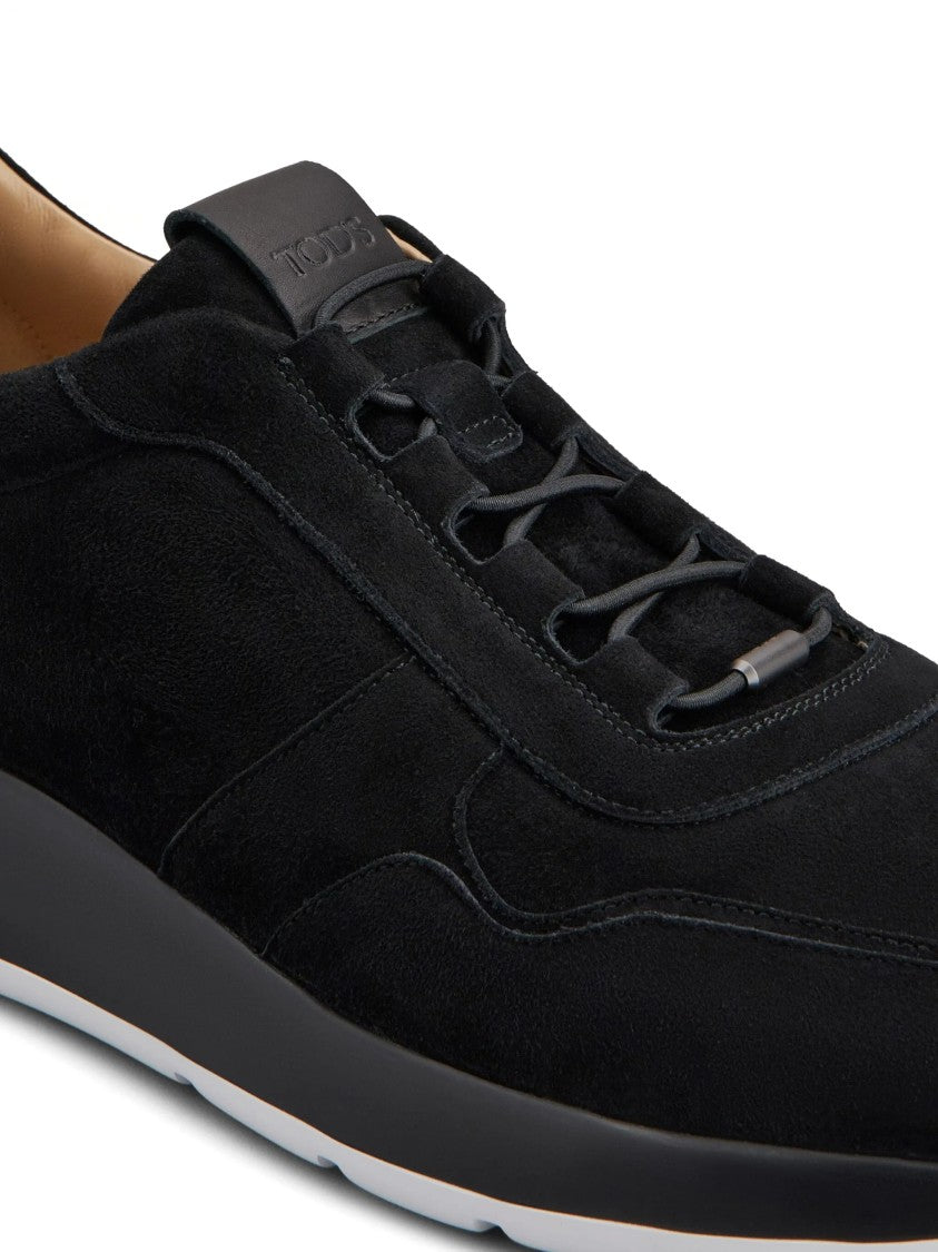 Tod's Black Sneakers Low-Profile Suede Sneakers