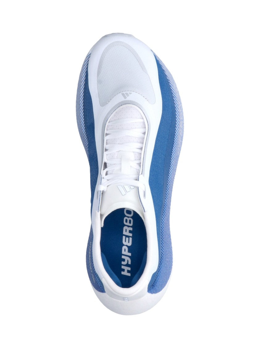 Adidas White Aerodynamic Blue Mesh Panel Sneakers