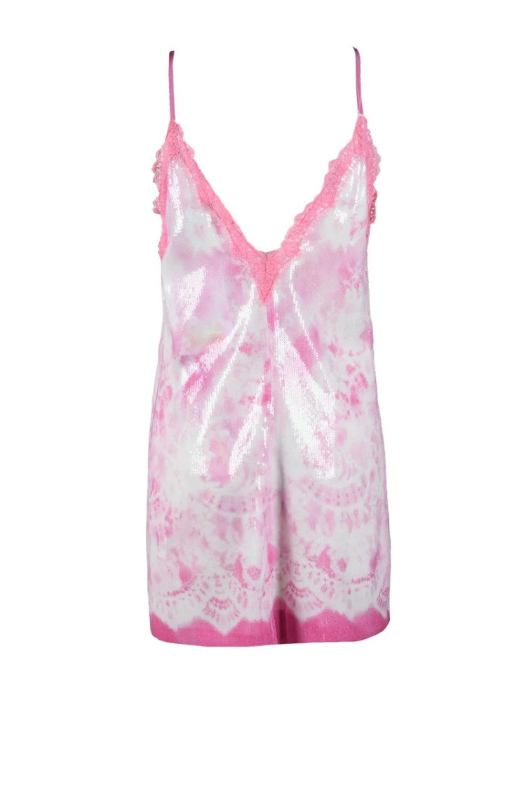 Msgm Sequin Sheath Dress - Pink