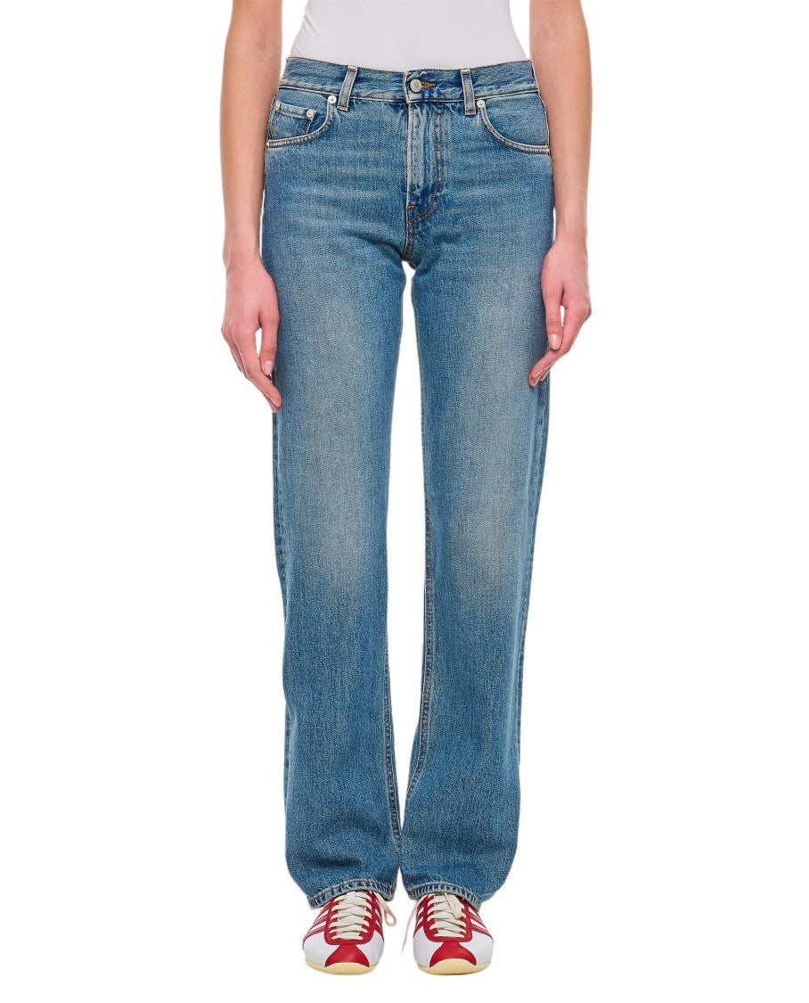Haikure Straight-Leg Jeans With Classic Five-Pocket Design And Belt Loops