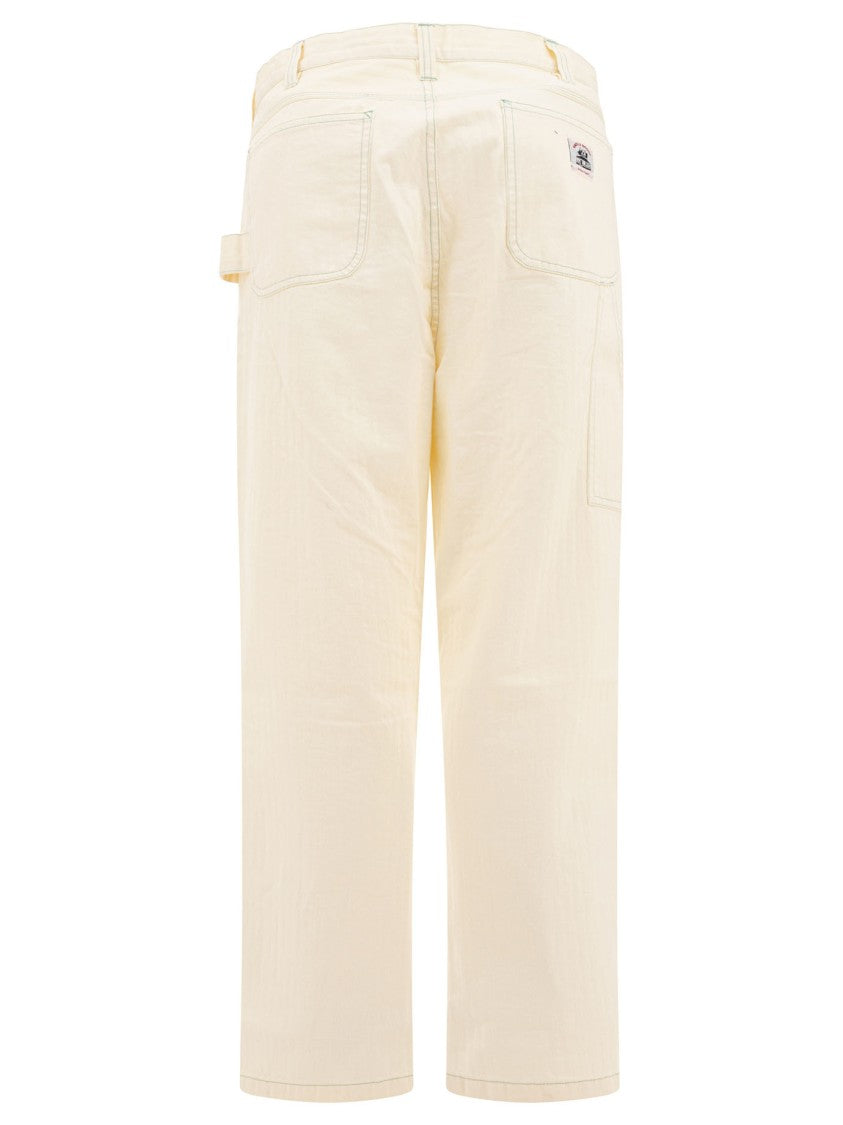 Bode Relaxed Fit Cotton Trousers