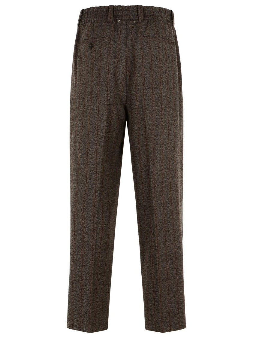 Golden Goose Brown Virgin Wool Trousers