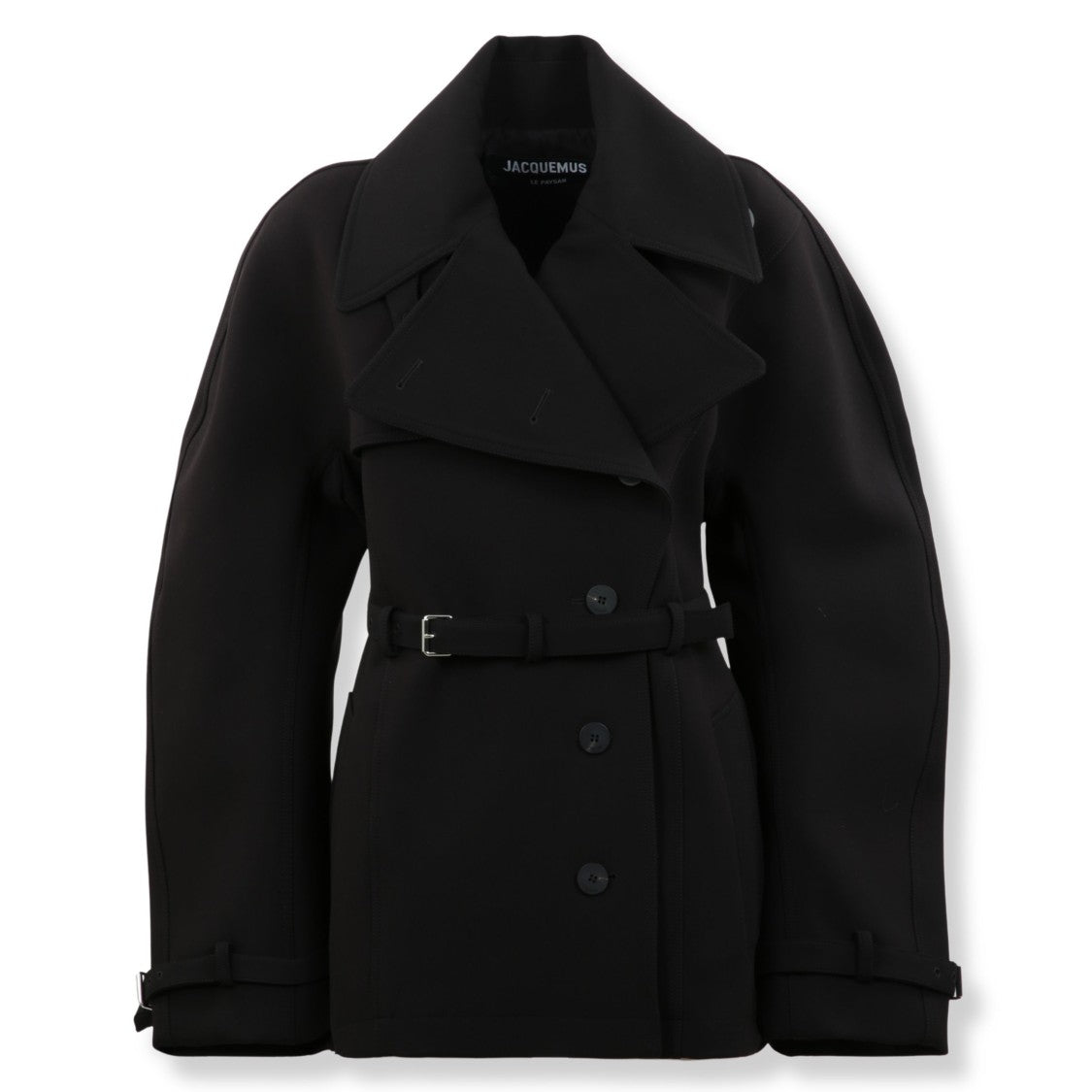 Jacquemus Double-Breasted Trench Coat With Wide Lapel