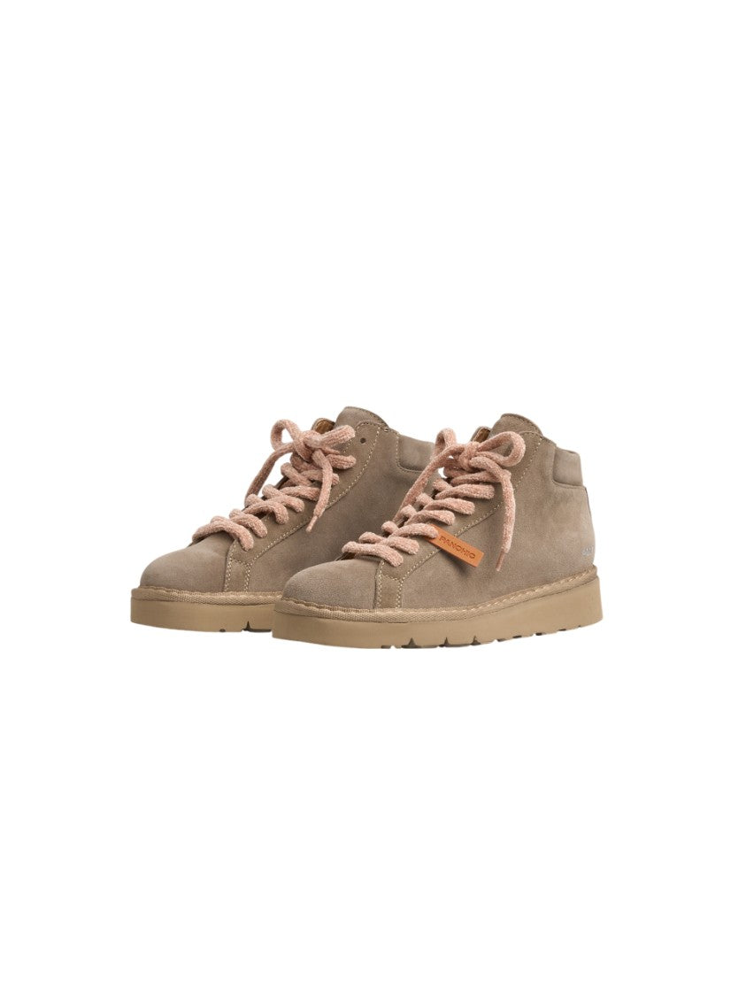 Panchic Walnut Brown Suede Warm Lining Sneakers
