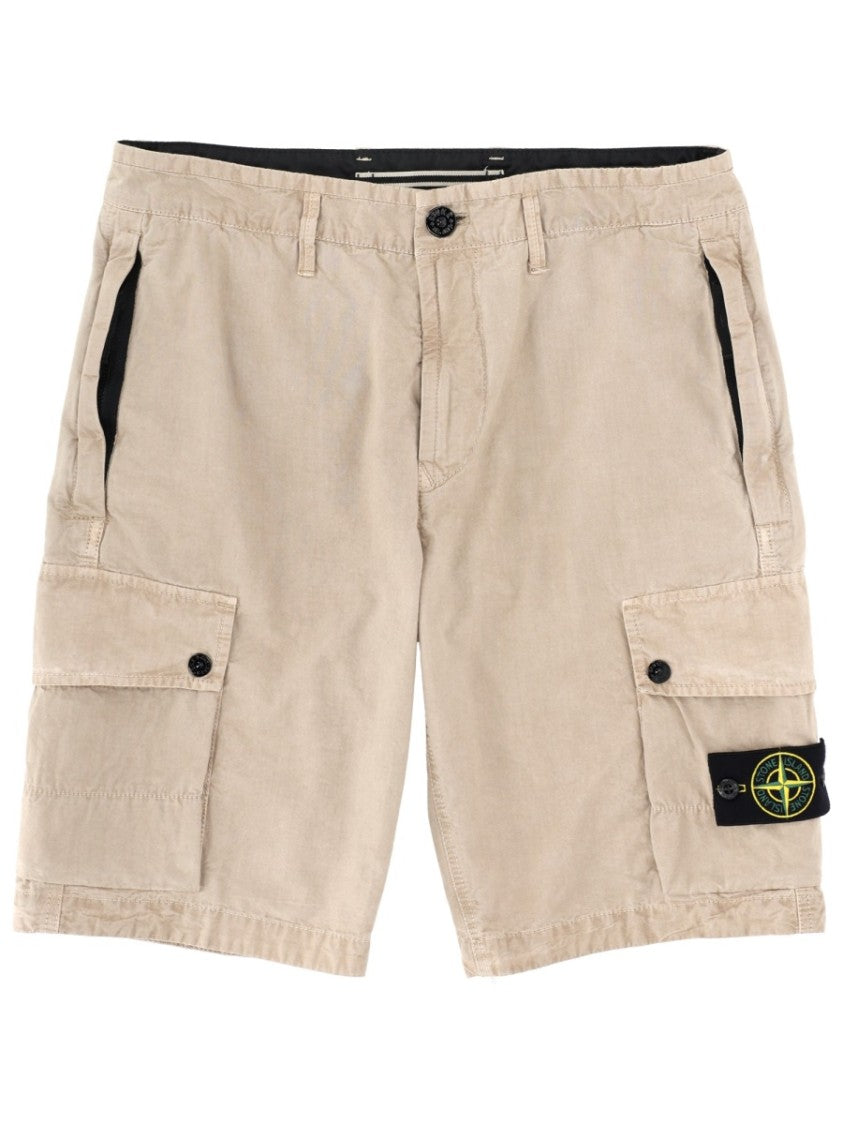 Stone Island Cargo Cotton Multi Pockets Shorts