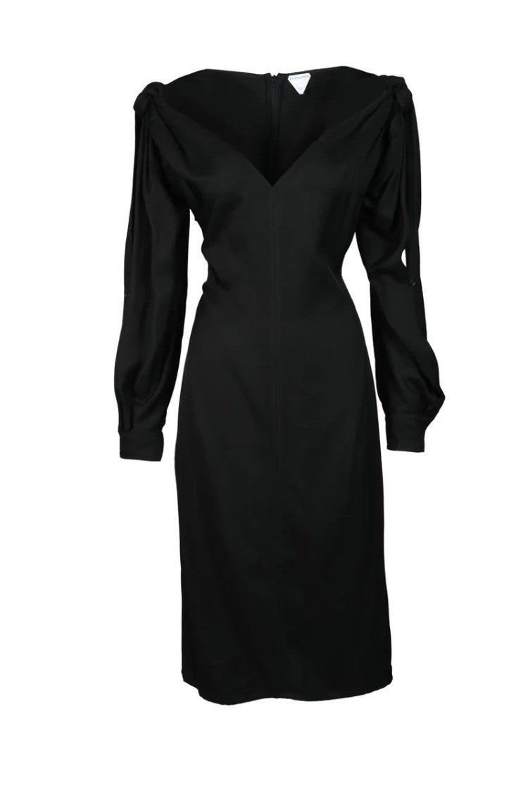 Bottega Veneta Long Dress Viscose - Black