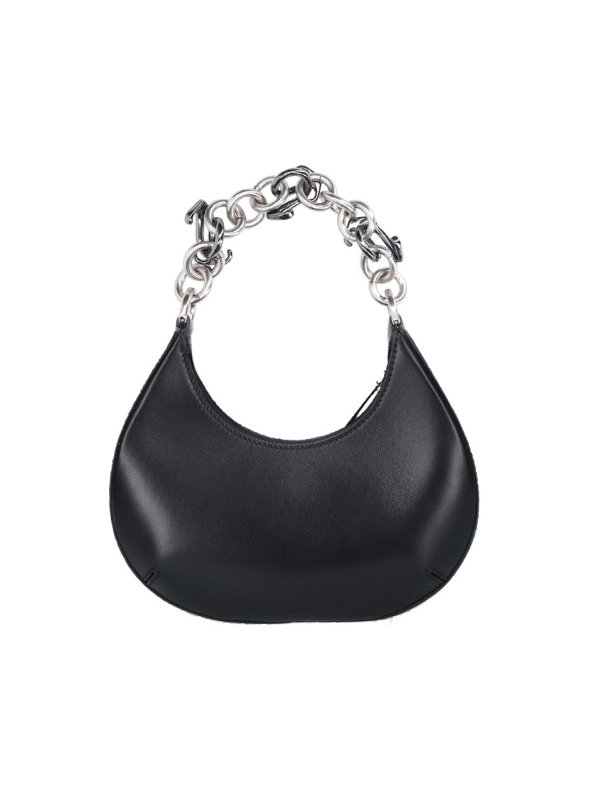 Off-White Mini Hemisphere Shoulder Bag In Smooth Black Lamb Leather